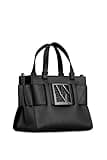 AX Armani Exchange womens Classic shoulder handbags, True Black, O S US