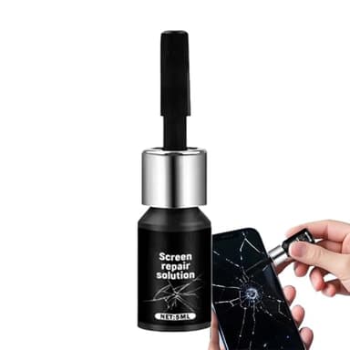 Glass Repair Liquid, Screen Scratch Remover Fluid, Watch Crystal Repair Kit, Mobile Phone Screen Restorer for Cracks Chips Broken Display Surfaces Poliish DIY Fix Solution