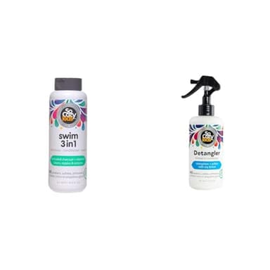 SoCozy Kids Swim 3-in-1 Shampoo, Conditioner & Body Wash Combo with Detangler & Leave In Conditioner Spray