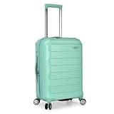 Traveler's Choice Pagosa Indestructible Hardshell Expandable Spinner Luggage, Mint, Carry-on