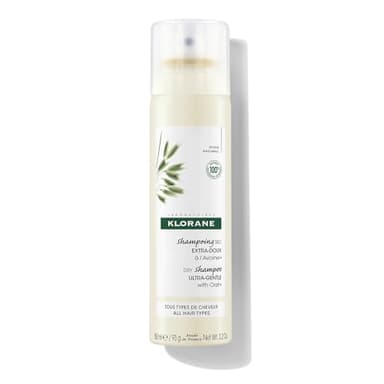 Klorane Ultra Gentle Dry Shampoo with Oat+ - Gentle Formula - Instantly Revives Hair and Eliminates Odor, Dirt, and Oils - Hypoallergenic & Vegan - Paraben & Sulfate-Free - 3.2 oz.