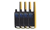 Motorola Talkabout T470 Two Way Radio 4-Pack Walkie Talkies Black/Yellow 22 Channels