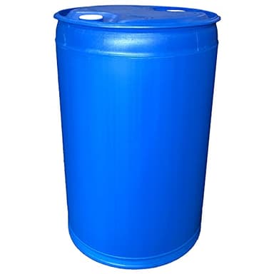 Augason Farms 55-Gallon Water Storage Barrel - BPA-Free Plastic Barrel - Emergency Water Storage Drum for Home Preparedness