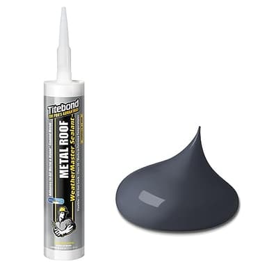 Titebond 61121 Metal Roof Sealant Cartridge, 10.1 oz., Black