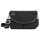 Crossbody Bags for Women, All Night Festival Bag 5L, Crossbody Purse with Adjustable Strap for Travel, Waterproof Nylon (Black)