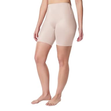 SPANX SPANXshape Suit Your Fancy Low-Back Mid-Thigh Short - Shapewear Underwear - Medium Compression - For Specific Silhouettes - Champagne Beige - L