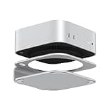 AKKYAJAURE Mac Mini M4 Dock Stand, Aluminum Desktop Stand Mount for New Mac Mini M4 and M4 Pro, Improved Cooling, Easy Power Button Access & Desk Organization – Essential Mac Mini M4 Accessories