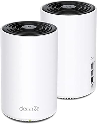 TP-Link Deco XE75 Pro AXE5400 Tri-Band WiFi 6E Mesh System - 2.5G WAN/LAN Port, Covers up to 5500 Sq.Ft, Replaces WiFi Router and Extender, AI-Driven Mesh, New 6GHz Band, 2-Pack