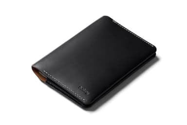 Bellroy Passport Cover (slimline travel wallet/pouch with card slots and space for cash plus travel documents) - Black