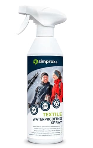 simprax® Textile Waterproof Spray Eco-Friendly & Skin-Safe | Water-Based Waterproofing for Gore-Tex, Sympatex & Softshell | Biodegradable Waterproofing Spray for Fabric Outdoor | Made in Germany