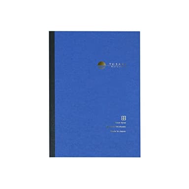 Nakabayashi YU-SARI NYN-A501-SB Notebook for Fountain Pens, A5/Grid 0.2 inch (5 mm) Ruled, Blue