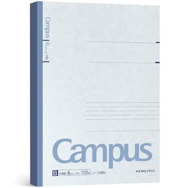 KOKUYO Campus Composition Notebook, 1 Pack B5 Lined Notebooks with 100 Sheets 6mm Ruled Paper, 7 x 10 inch Notebook for School and Work, School Supplies Comp Book for Journal Diary, Japan Import