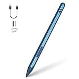 Stylus Pen for HP Envy X360 Pavilion X360 Specter X360 Spectre X2 Envy X2 Rechargeable MPP 2.0 Tilt Active Pen with 4096 Pressure Sensitivity, Palm Rejection, Tpye-c Charge, Blue