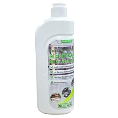 Bmkousg 500ml Rust Stain Remover Neutral Metal Cleaner Marble Rust Remover - Powerful and Effective in Removing Rust and Stains From Marble, Granite, Tile, and Metal (500, Milliliters)
