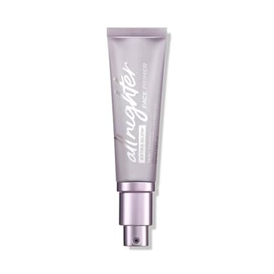 Urban Decay All Nighter Extra Glow Face Primer, Dewy Finish, Smoothing & Hydrating Base for Foundation Face Makeup, Hyaluronic Acid & Agave Extract, Paraben-free - 1 fl oz