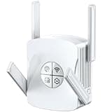 2400Mbps WiFi 6 Extender Signal Booster - 10K Sq.Ft Coverage w/5X Faster Internet Booster for Home & Outdoor | 5GHz Dual-Band Wireless Repeater with Ethernet Port, 4 Antennas Long Range for Router