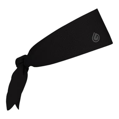 Gymwrap 2.0 Sweat-Wicking Workout Headband - Athletic Non Slip Workout Headbands for Men and Women, Adjustable Wide Fabric Headband for Gym, Running, Yoga, Sports, and Outdoor Activities - Black