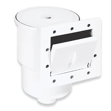 Swimline HYDROTOOLS Standard ABS Thru-Wall Skimmer Kit, White - Includes Return Fitting and Vacuum Plate, Maintenance Accessories for Above Ground and Backyard Deck Swimming Pools