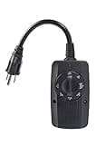 Woods Cable 2001 Outdoor 24-Hour Mechanical Light Sensor Timer, Black