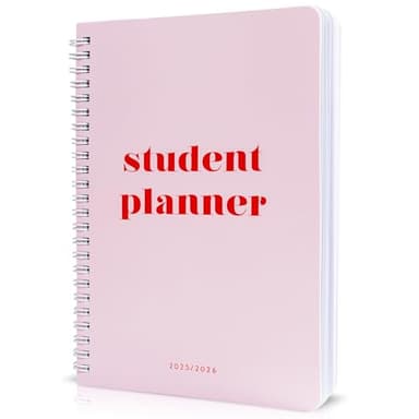 Aesthetic 2025-2026 Student Planner To Stay Organized - A Beautiful 8.5" x 5.5" Planner for Middle and High School Students with Weekly & Monthly Spreads For The 25-26 Academic Year