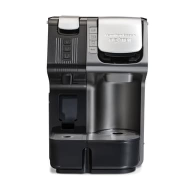 Hamilton Beach FlexBrew Trio 2-Way Coffee Maker, Compatible with K-Cup Pods or Grounds, Combo, Single Serve & Espresso Machine with 19 Bar Pump, 56 oz. Removable Reservoir, Black