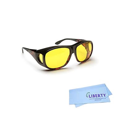 Eschenbach Solar Shield Sunglasses - Polycarbonate Sunglasses for Men and Women-Yellow Filtered UV Protection Sunglasses (Small)