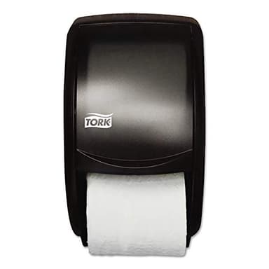 Tork Twin Toilet Paper Roll Dispenser Smoke T24, Modern Look, 55TR