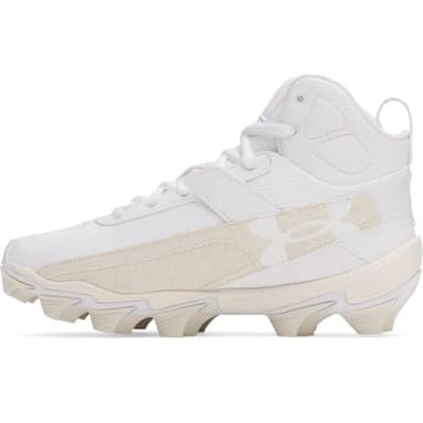 Under Armour Boys' Harper 10 RM JR, (100) White/Stone/Brownstone, 3, US