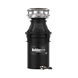 InSinkErator Builder Series BLD30 W/C Kitchen Garbage Disposal with Power Cord, 1/3 HP Motor Continuous Feed, Black