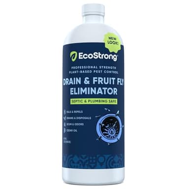 Fruit Fly Drain Treatment | Drain Fly Eliminator | Eliminates Gnats, Sewer Flies and More - Works in All Drains - 32 Fl Oz