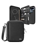 tomtoc Portfolio Shoulder Bag for 13 Inch iPad Pro M4 & 2025 iPad Air M3/M2 2024, 12.9-inch iPad Pro, Protective Case with Accessories Pocket, Carrying Storage for Pencil Pro/Adapter/Magic Keyboard