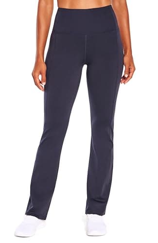Marika womens Sophia High Rise Tummy Control Bootleg Leggings, Midnight Blue, Medium US
