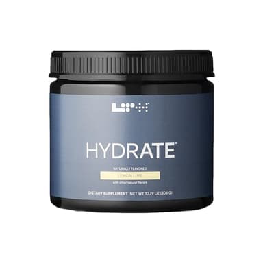 LTH Hydrate Hydration Mix - Trusted by Life Time Members - NSF Certified for Sport - Premium Electrolyte Powder - Plant-Based, Non-GMO, Gluten Free & Dairy Free - 60 Servings (Lemon Lime)
