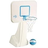 Dunn-Rite PoolSport Swimming Pool Basketball Hoop w/Ball, Base, & 13.5 Inch Stainless Steel Rim for Adults & Kids