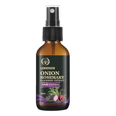 Rosemary, Onion and Black Seed 3-in-1 Hair Growth Spray - Controls Loss and Promotes Growth