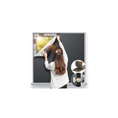 Magnetic Blackout Window Cover 40" x 58" Portable Blackout Curtains for Bedroom, Temporary Black Out Shades Window Privacy Film No Drill Black Out Blinds for Baby Nursery Travel Skylight - Blacks