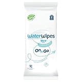 WaterWipes On The Go Wipes, 99.9% Water-Based Wipes for Travel, Sports, and to Refresh Skin, Unscented & Hypoallergenic, 28 Count (1 Pack)