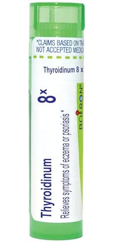 Boiron Thyroidinum 8X Homeopathic Medicine for Symptoms of Eczema Or Psoriasis - 80 Pellets