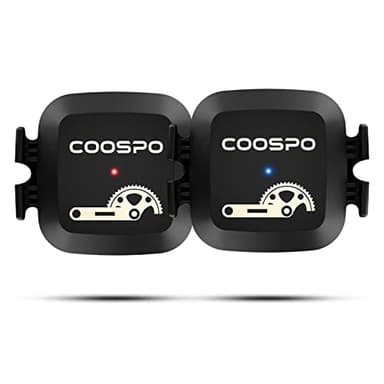 COOSPO Bicycle Cadence & Speed Sensor, Wireless Bluetooth ANT+ Bike RPM Sensor for Cycling Computers, Compatible with IP67 /Rouvy/Openrider/Peloton/Wahoo/CooSporide