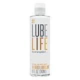 Lube Life Silicone and Water-Based Hybrid Lubricant, Long Lasting Lube for Men, Women and Couples, 8 Fl Oz