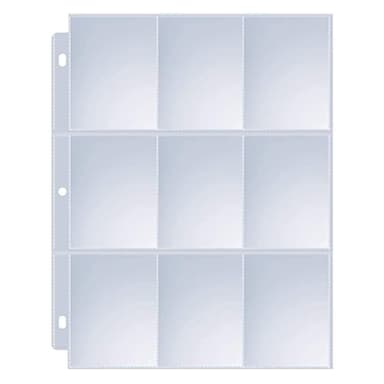 36 Pack 9 Pocket Page Protectors, Sooez Trading Card Sleeves for 3 Ring Binder, Baseball Cards Holder, Protective Pages Sheets for Binders Album, Fit for Collectible Games, Sports Cards