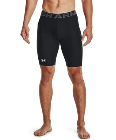 Under Armour Men's HeatGear Pocket Long Shorts , Black (001)/Pitch Gray, X-Large