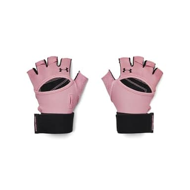 Under Armour Women's Weightlifting Glove, (697) Pink Elixir/Black/Black, Medium