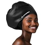 Long Hair Swim Cap - Silicone Swimming Caps for Women Men, Extra Large Swim Cap for Braids and Dreadlocks Women, Lasting Comfort, Waterproof to Keep Hair Dry