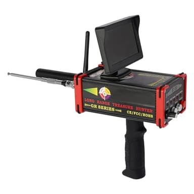 Metal Detector, 25m Deep Underground Metal Detector Scanner Device with LED Display Search Range 1000m Detects Gold, Silver, Copper and Diamonds