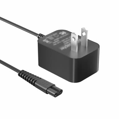 Superer 9V AC Charger Fit for Voweek Electric Spin Scrubber VWS211/SP02, LABIGO LA1 /LA2 /LA3 Pro, fit for Homitt HM115C/HM115CD/HM115CW/HM115CG, 2-Prong Power Adapter Cable Cord