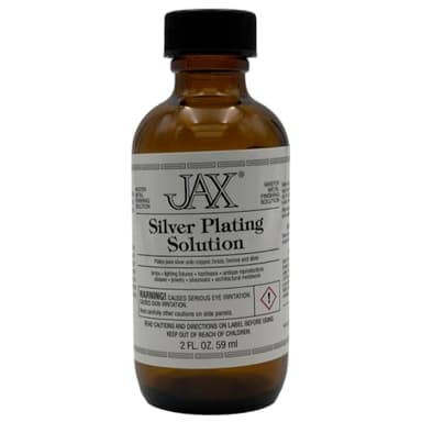 JAX Silver Plating Solution - Metal Finishing Solution - Antique Finish Without Heat or Electricity - 2 Ounce