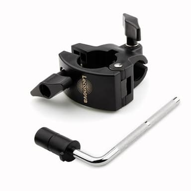 Leconova Electronic Drum 4-Way Clamp + L-Bracket Kit - 38mm to 22mm Adapter for Roland/Yamaha/Alesis and More Drum Racks
