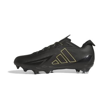 Adidas Men's Adizero Electric American Football, Black/Gold Metallic/Black, 11