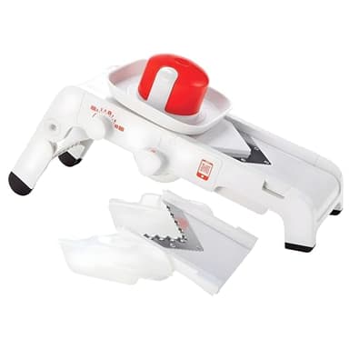 TUPPERWARE Chef Mando-Chef D202 Multi-Slicer Grater Mandolino Küchenenstar White/Red